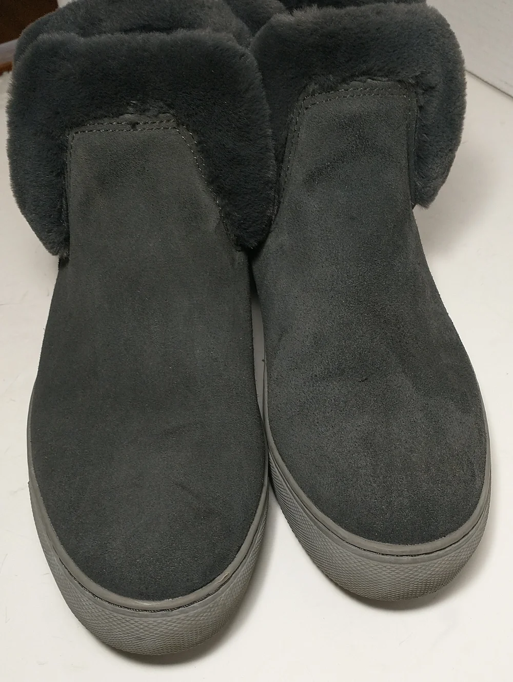 Cougar Duffy Waterproof Suede Ankle Bootie Sneaker, Gray, Size 8, Made In Canada